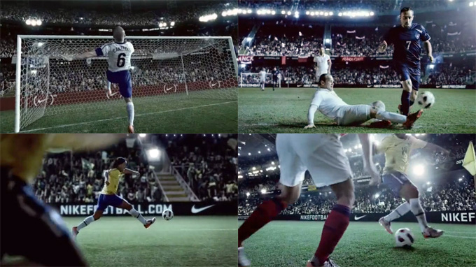 nike-write-the-future-article3 Rooney, Ribery, Cannavaro joueront la Coupe du Monde sponso par Nike. Ronaldinho regardera les matchs à la télé